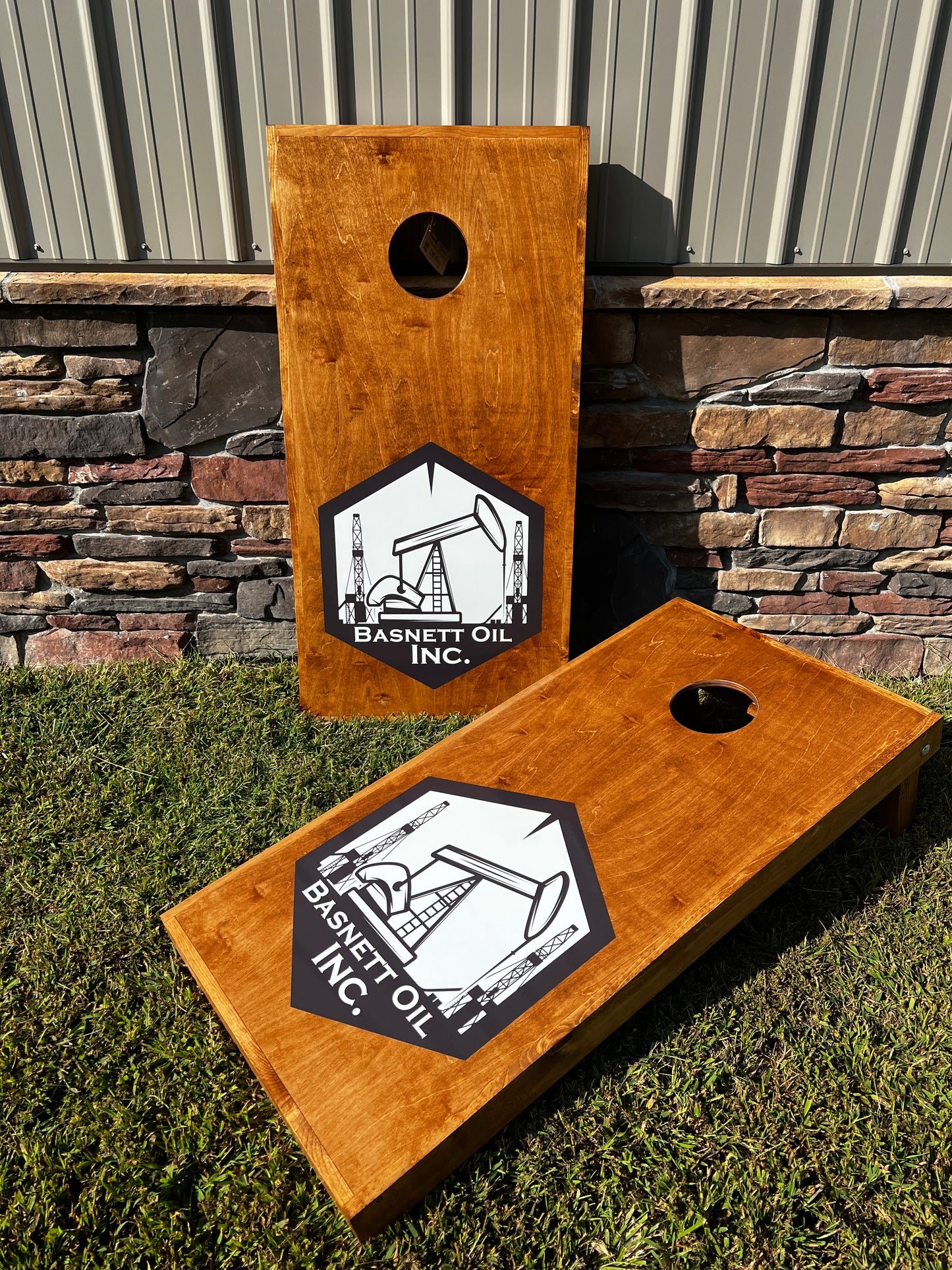 Corn Hole Boards - Basnett Oil