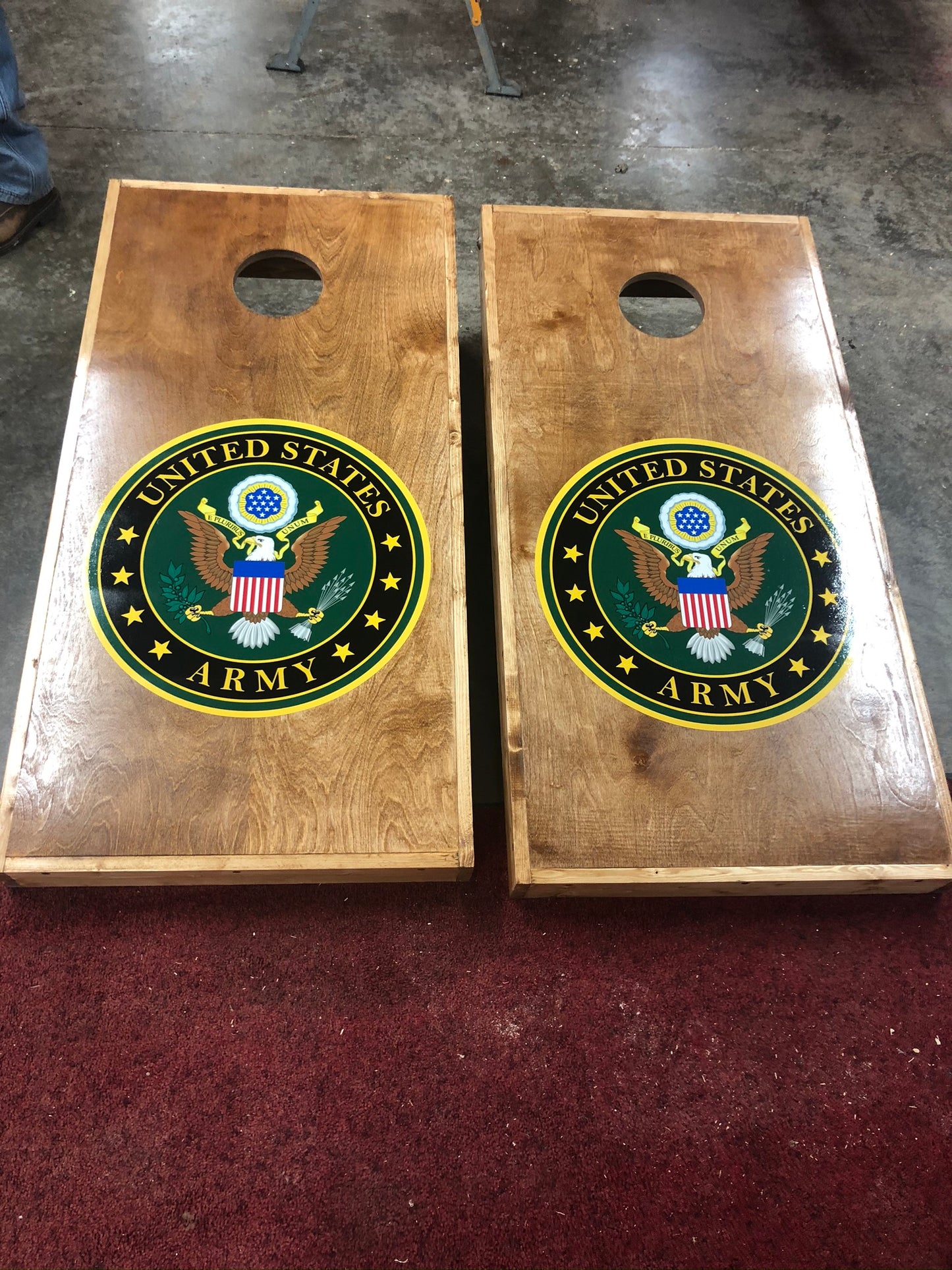 Corn Hole Boards - Army Seal