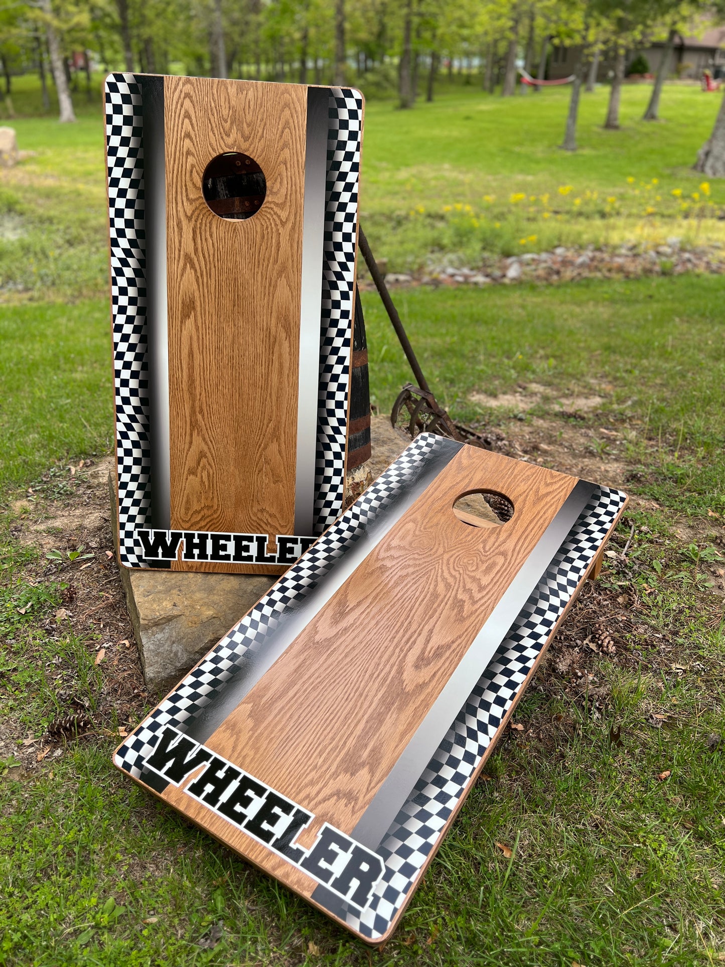 New Corn Hole Boards - Wheeler Racing