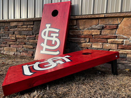 Corn Hole Boards  - St Louis Red