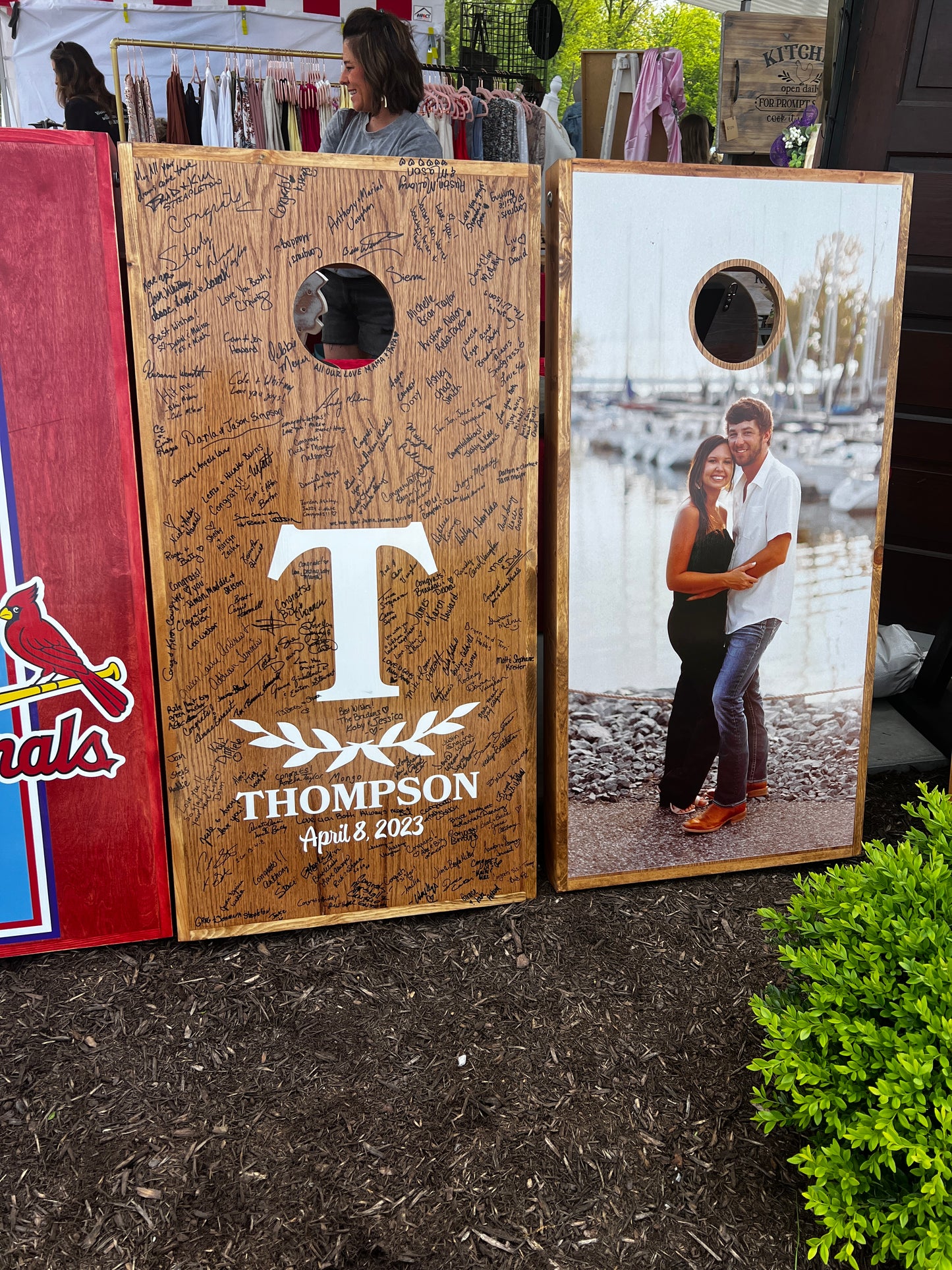 Corn Hole Boards - Thompson Wedding