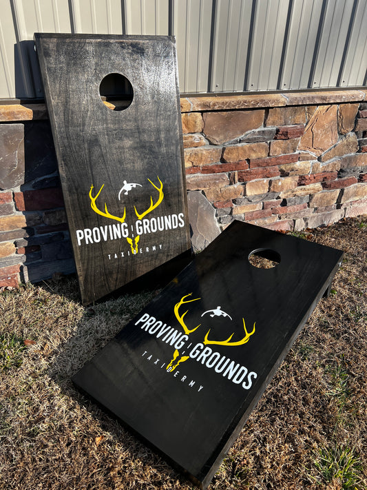 Proving Grounds Cornhole boards