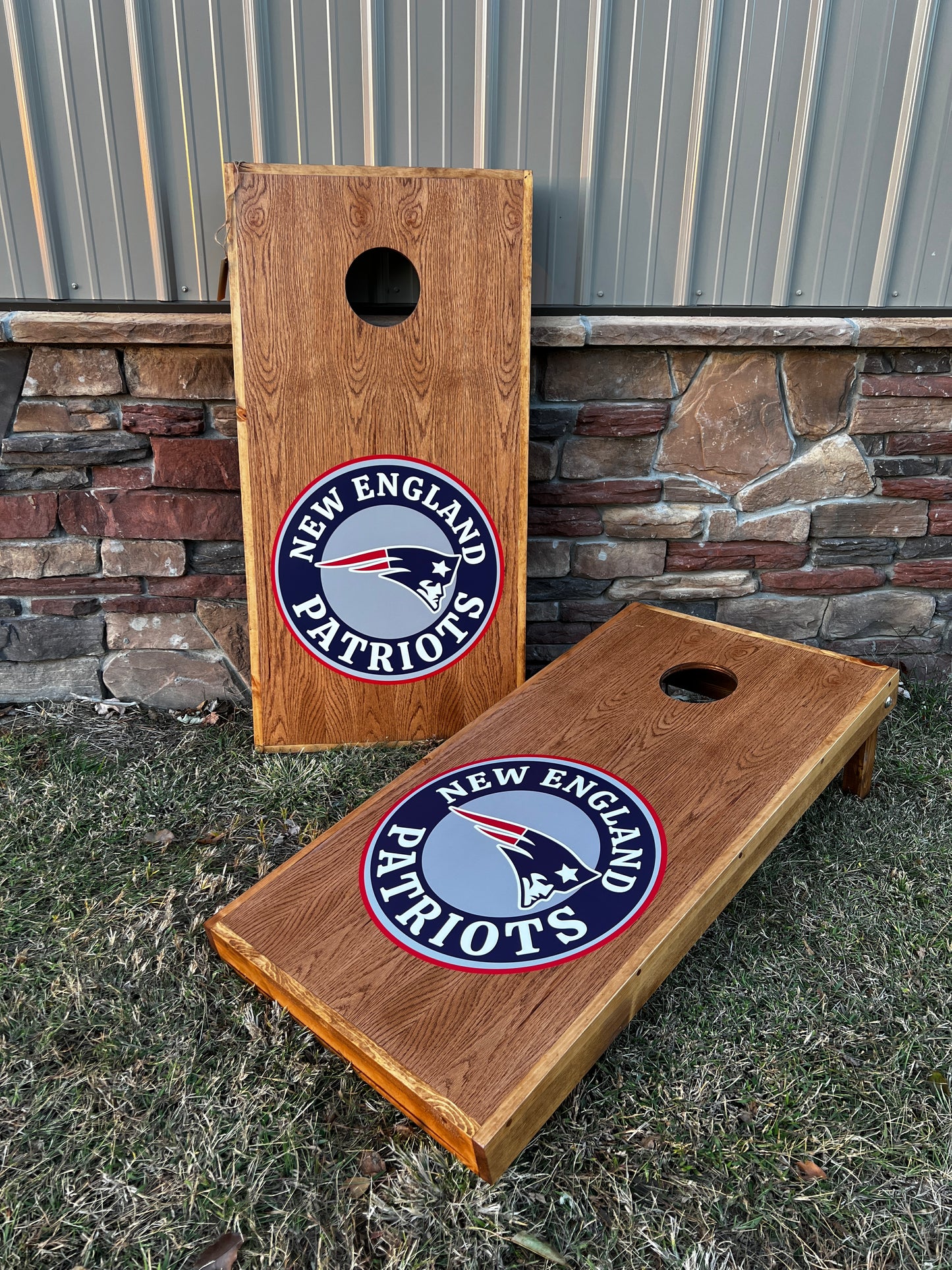 Corn Hole Boards  - New England Patriots
