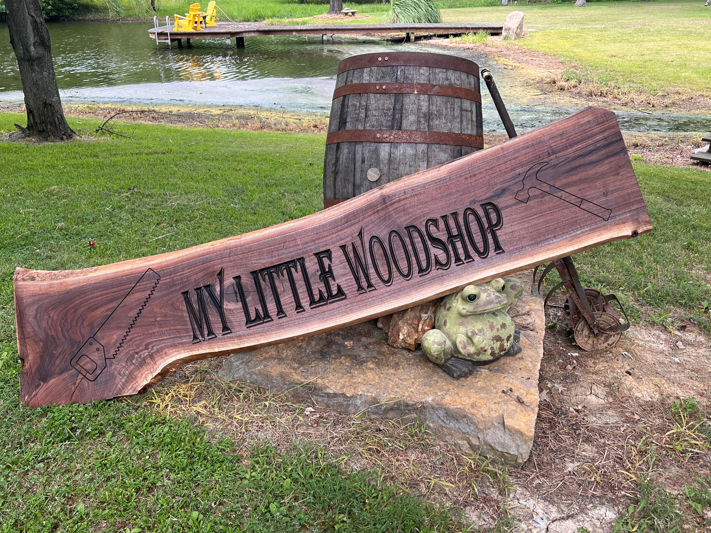 Live Edge Sign