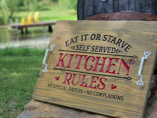 Kitchen Rules Stove Cover