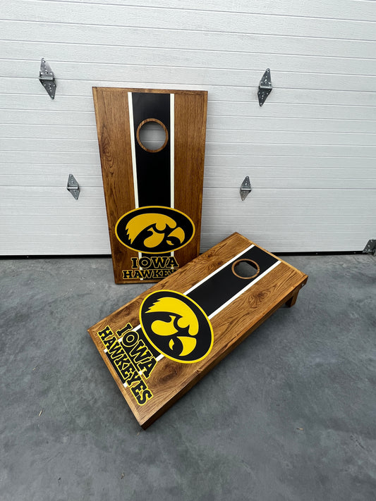 Corn Hole Boards  - Iowa Hawkeyes