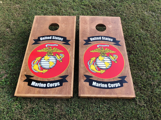 Corn Hole Boards  - Marine Corps