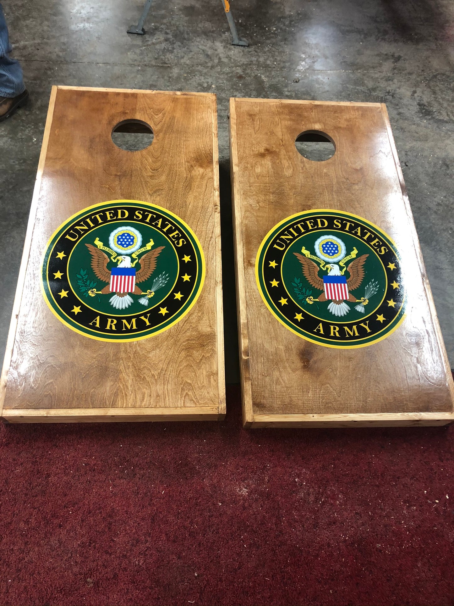 Corn Hole Boards  - Army Seal