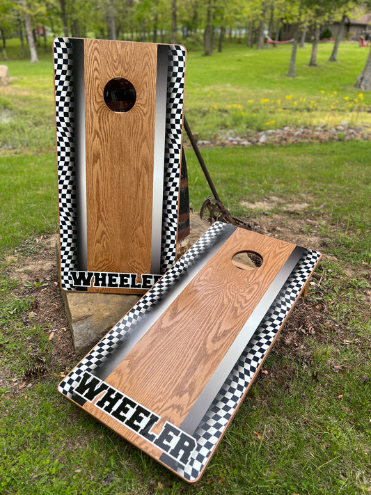 New Corn Hole Boards  - Wheeler Racing