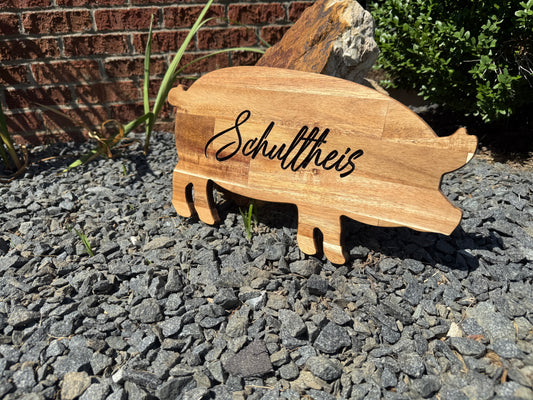 Engraved Shape cutting board