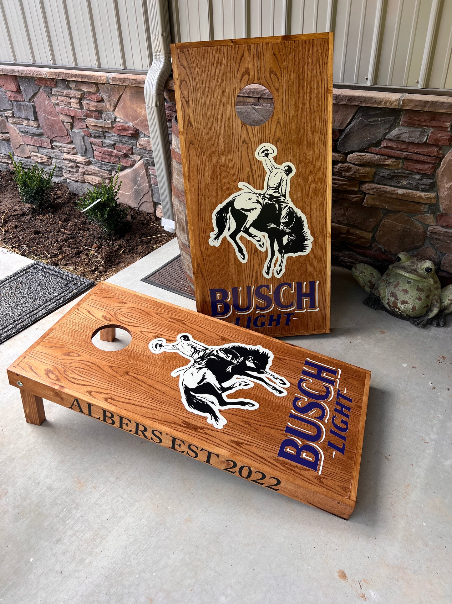 Corn Hole Boards  - Cowboy Busch