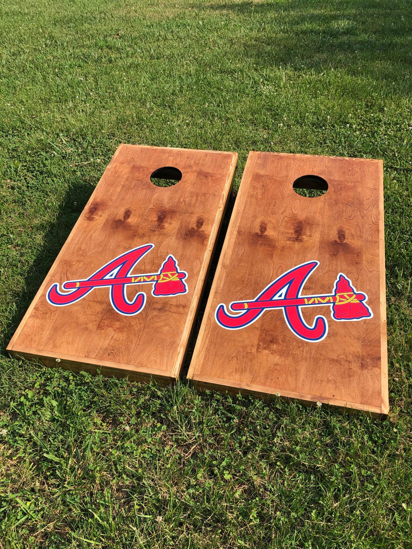 Corn Hole Boards  - Atlantic Braves