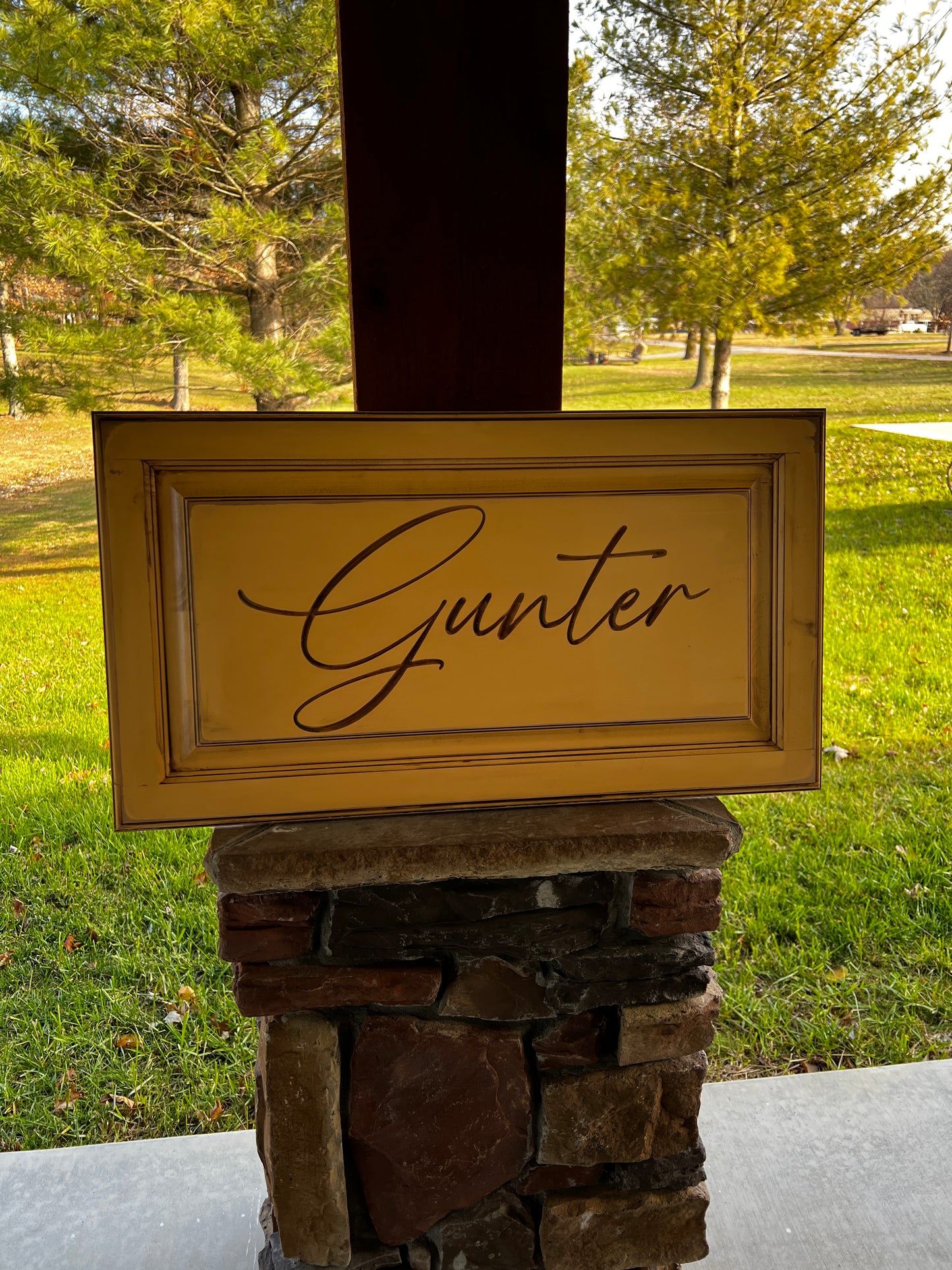 Custom name sign