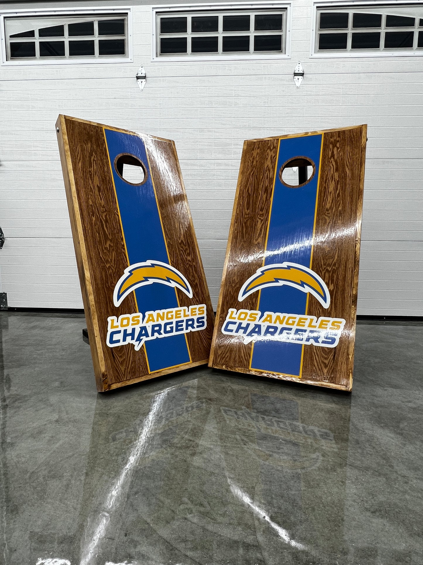 Corn Hole Boards  - LA Chargers