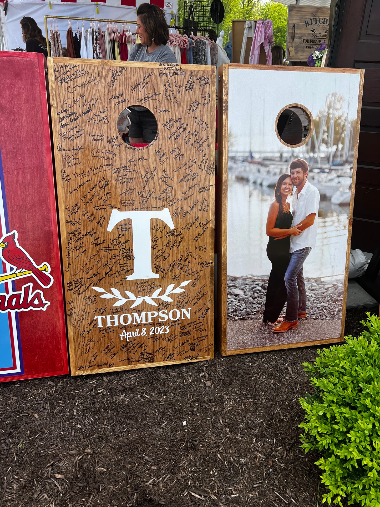 Corn Hole Boards  - Thompson Wedding