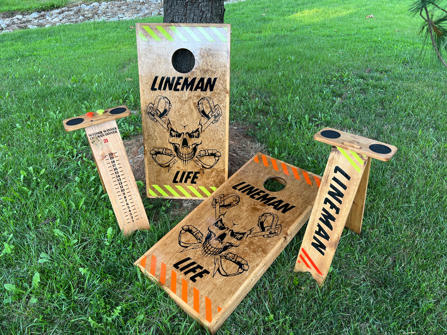 Corn Hole Boards  - Lineman Life